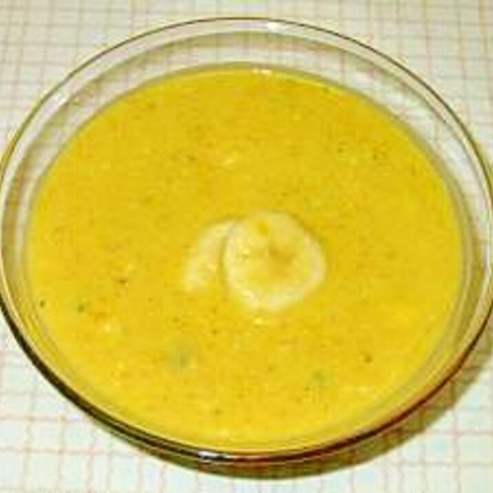 バナナinかぼちゃ冷製スープ